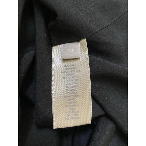Jason Wu Dress Sheath Black Midi Half Sleeve Lined Collar Back Zip 8 M - Picture 7 of 7